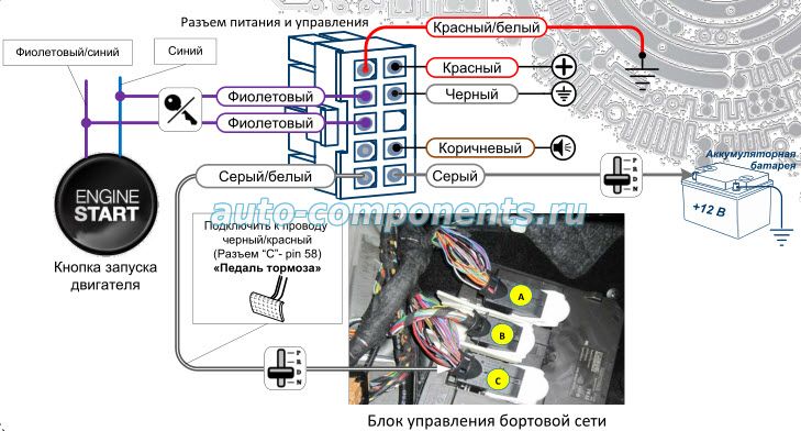 Подключение автозапуска на Tiguan